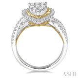 Pear Shape Lovebright Diamond Engagement Ring