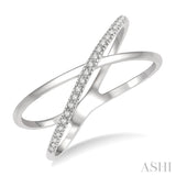 Criss Cross Diamond Fashion Ring