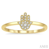 Stackable Hamsa Petite Diamond Fashion Ring