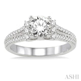 Semi-Mount Diamond Engagement Ring