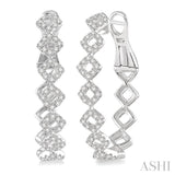 Diamond Fashion Hoop Earrings