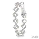 Diamond Fashion Hoop Earrings