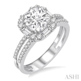 Semi-Mount Diamond Engagement Ring