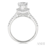 Pear Shape Semi-Mount Diamond Engagement Ring