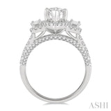 Marquise Shape Semi-Mount Diamond Engagement Ring