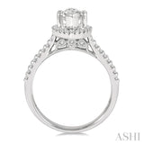 Marquise Shape Semi-Mount Diamond Engagement Ring