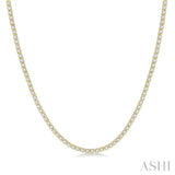 5 Ctw Round Cut Diamond Tennis Necklace in 14K Yellow Gold