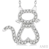 Cat Petite Diamond Fashion Pendant