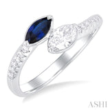 Toi Et Moi Gemstone & Diamond Fashion Ring