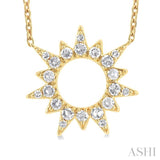 Sunburst Diamond Fashion Pendant