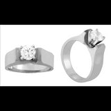 Exquisite heavyweight Solitaire setting perfect for your choice of diamond between .50 ct and 2.00 ct, sold separately.